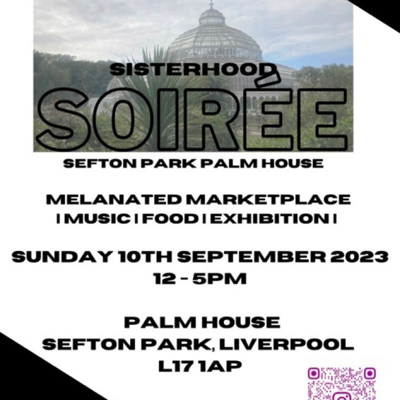 2023 The Sisterhood Soiree Melanated Market Flyer